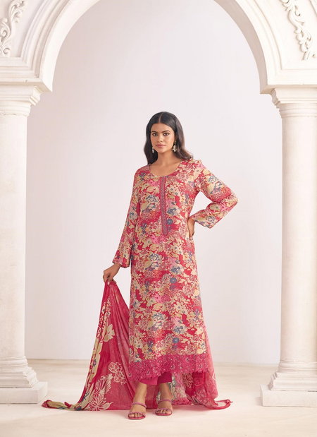 Haseen Vol 8 By Glossy Viscose Muslin Digital Printed Dress Material Wholesale Online